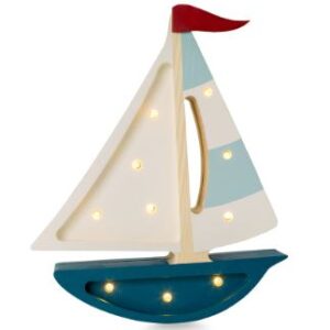 Little Lights / lamp / sailboat / teal